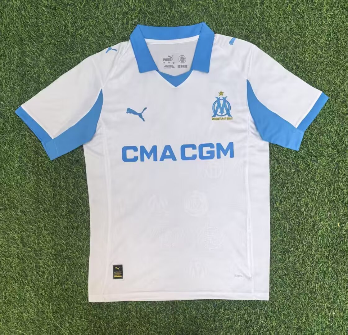 2025/2026 Olympique de Marseille Home Football Shirt 1:1 Thai Quality:football jersey mysite: unitedjerseyfootball 邓江浪:football
