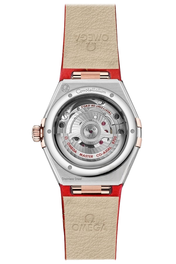 Omega Constellation Ref. 131.23.29.20.99.002 Super Clone Watch – Mother of Pearl Dial Rose Gold Stainless Steel Bracelet Fake Replica