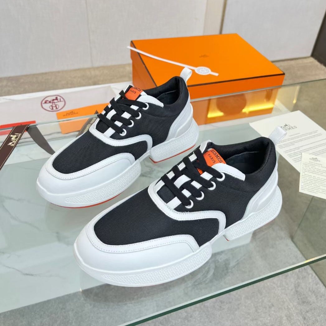 GIGA SNEAKER BLACK MIX WHITE CALFSKIN、mysite、Cacoeks