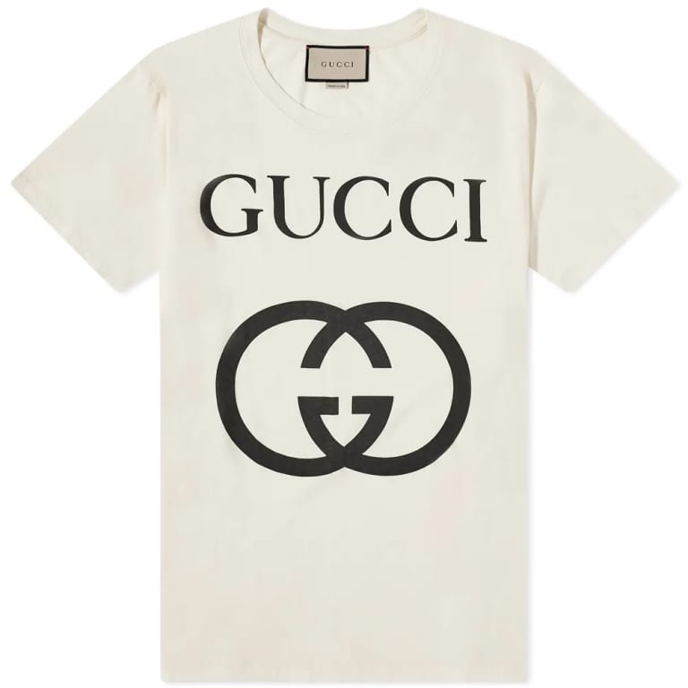 Gucci Interlocking G Logo T-Shirt Off White、mysite、Cacoeks