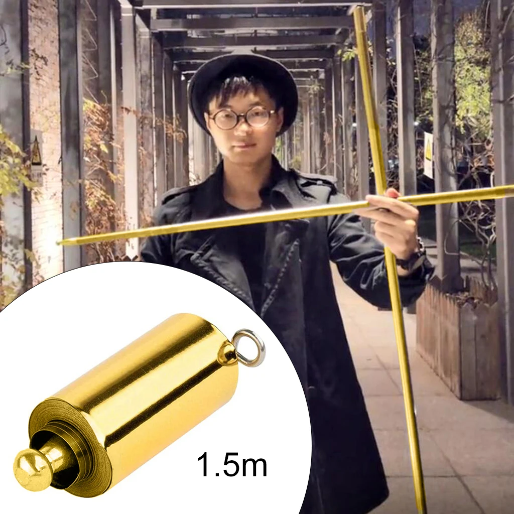 110cm 130cm 150cm Pocket Staff Portable Metal Martial Arts Metal Staff  Retractable Appearing Cane Trick Access - Martial Arts Products - AliExpress