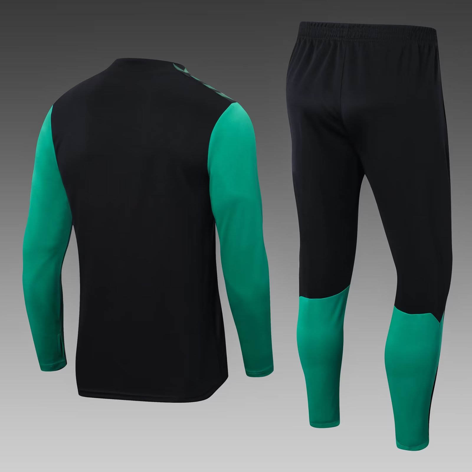 2022/2023 Real Betis Half-Pull Training Suit Black Football Shirt 1:1 Thai Quality Set:football jersey mysite: unitedjerseyfootball 邓江浪:football
