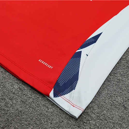 JerseysGala.com | Arsenal 24-25 Long Sleeve Training Set - Red & Blue -Customize Name, Number and Patch | Worldwide Shipping