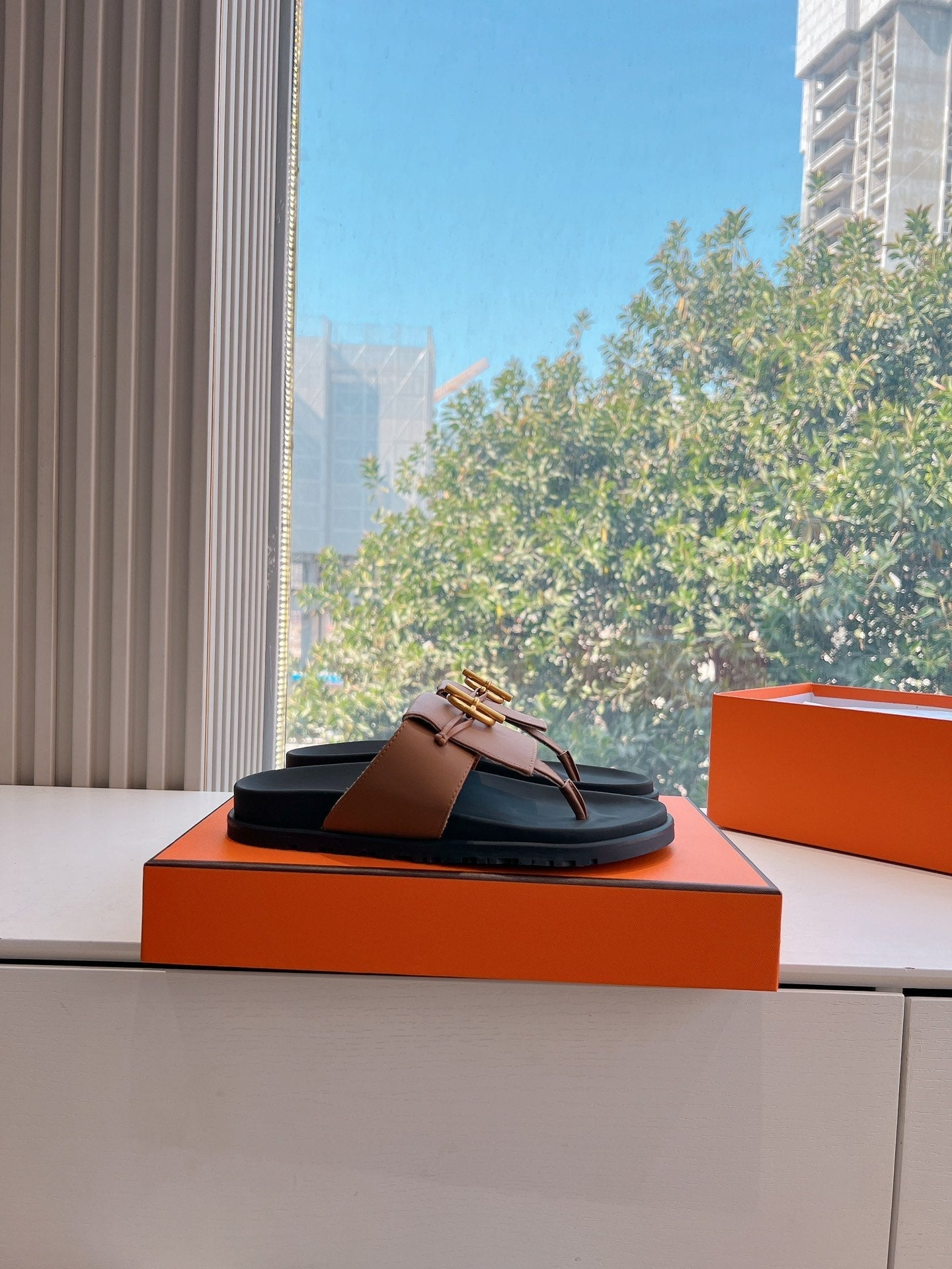 JOYCE SANDAL IN BRONZE BROWN CALFSKIN、mysite、Cacoeks