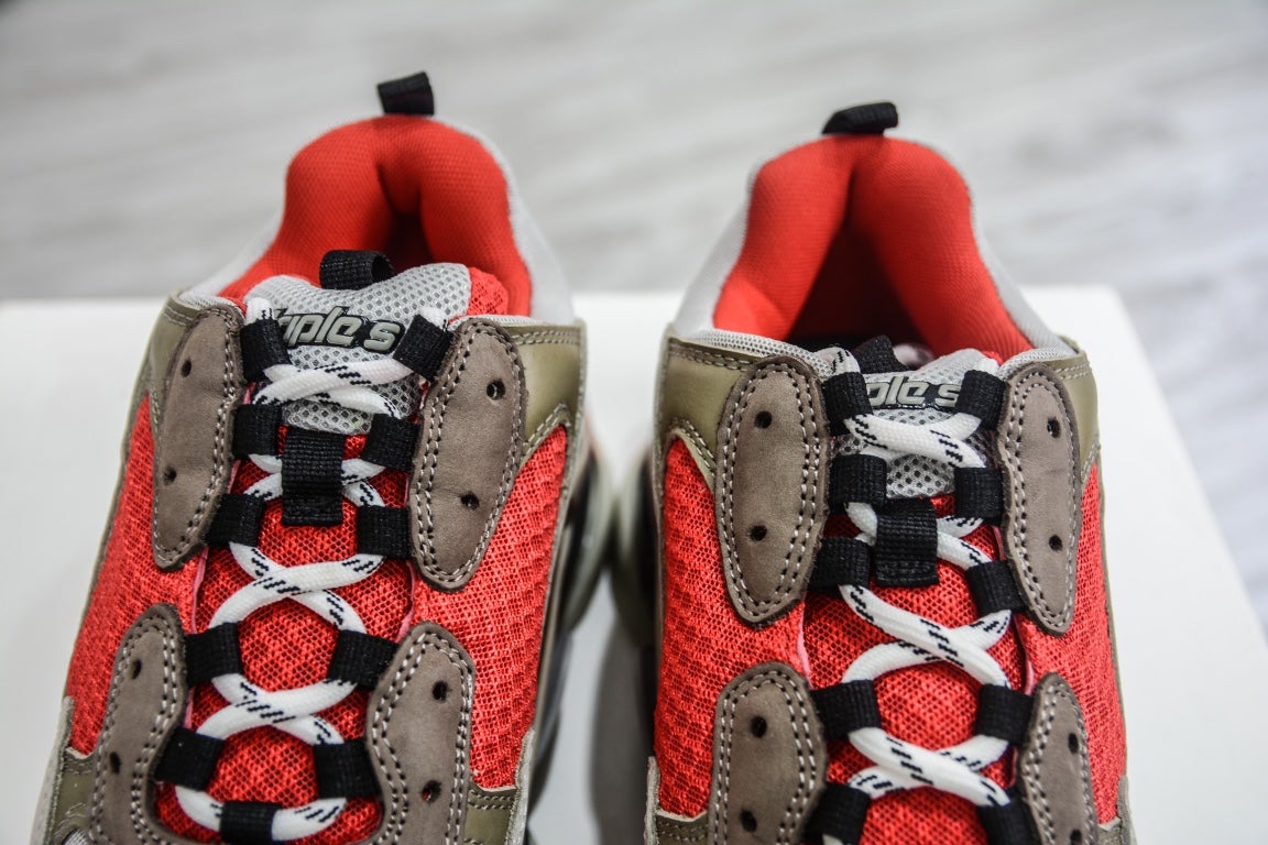Balenciaga Triple S Sneaker Grey Red、mysite、Cacoeks