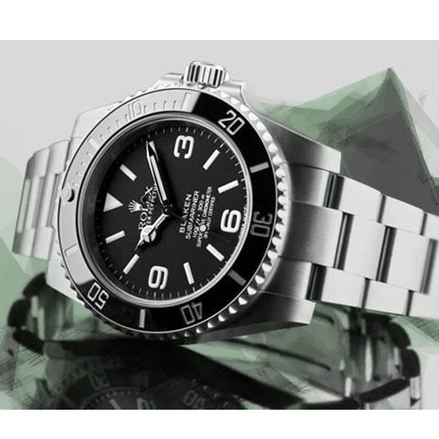 Rolex Submariner 6190 Blaken Black Dial Replica-fasswatch