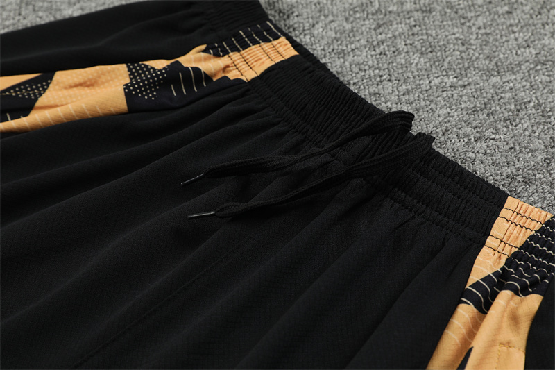 ManixJersey.com | Real Madrid 24-25 Short-Sleeve Training Set - Black Gold -Customize Name, Number and Patch | Worldwide Shipping