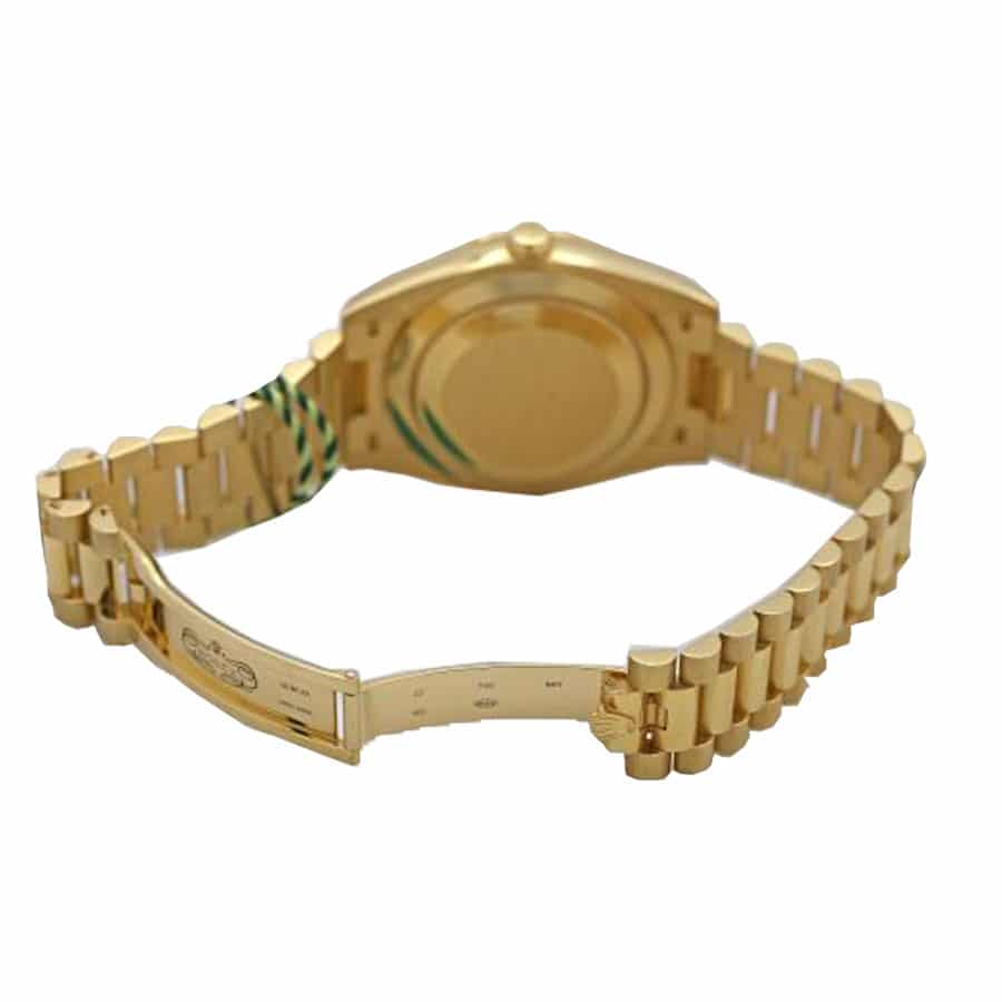 rolex day date 228348rbr kw yellow gold diamonds champagne dial 2