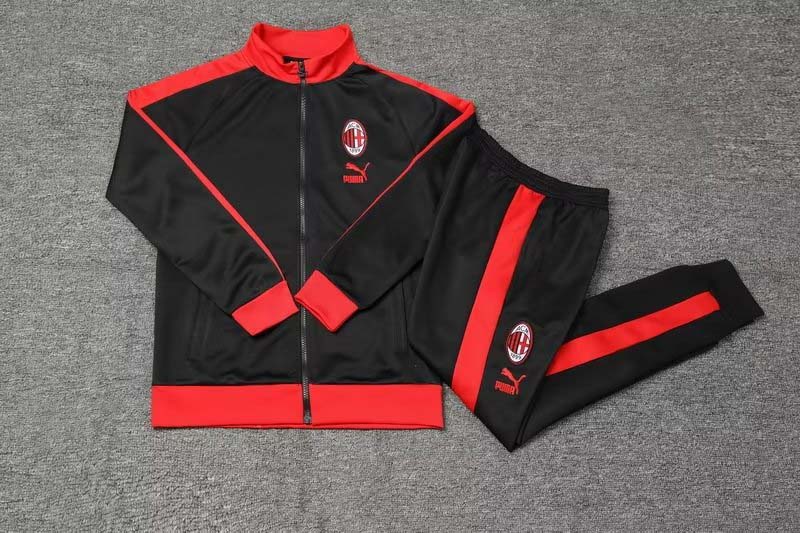 2023/2024 AC Milan Long Zipped Jacket Black Soccer Jersey 1:1 Thai Quality Set:football jersey mysite: unitedjerseyfootball 邓江浪:football
