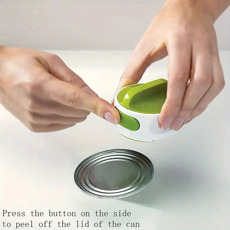 1pc novelty can opener jar opener lid remover aid arthritis weak hands and seniors accessories manual compact can opener easy twist release portable space saving stainless steel details 6