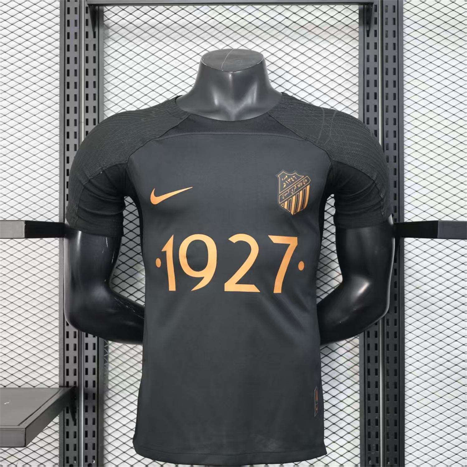 UltraTrikot-Al Ittihad Jeddah United 25-26 Golden 1927 Anniversary Black Jersey - Player Version