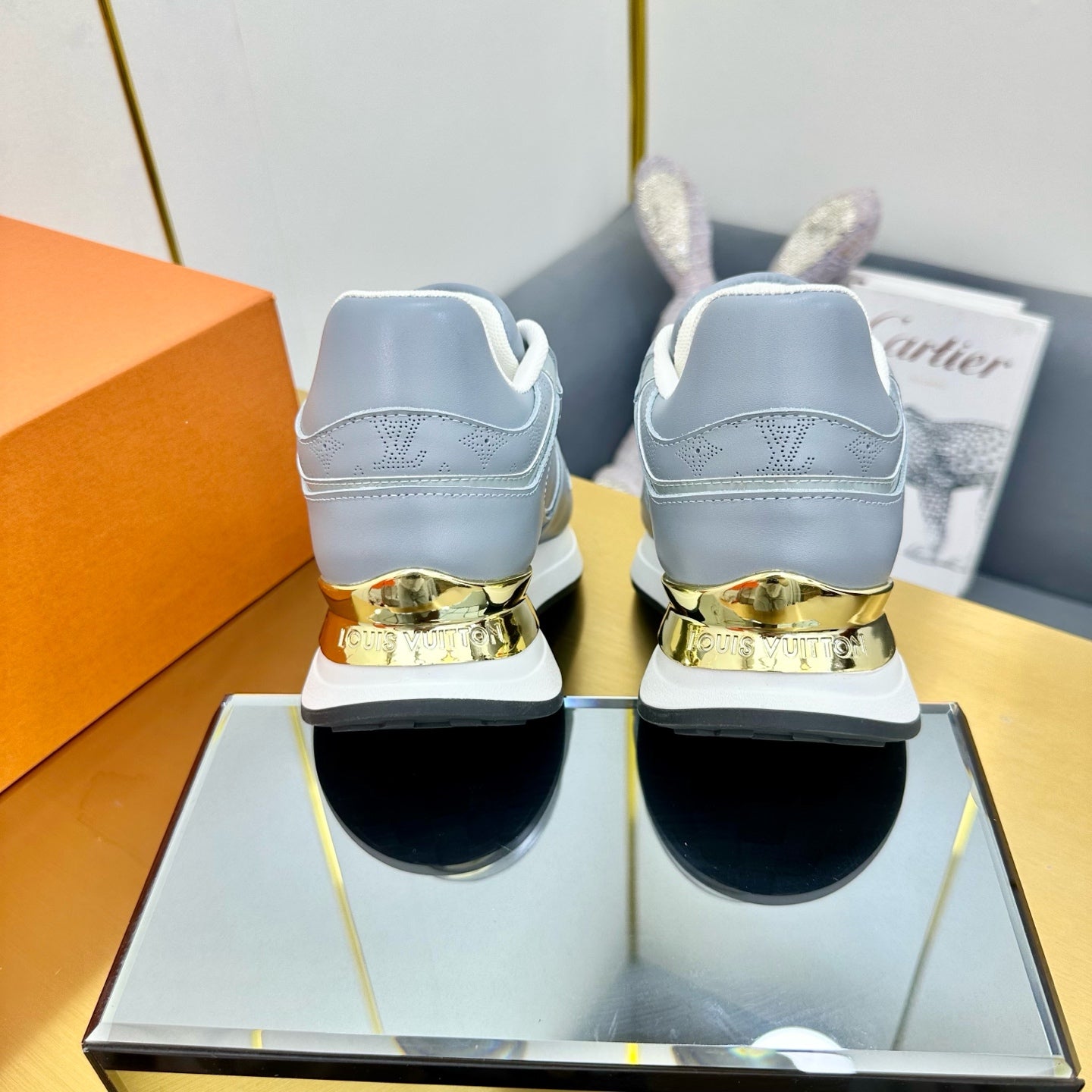 NEO RUN AWAY SNEAKER IN SHARK GRAY CALFSKIN、mysite、Cacoeks