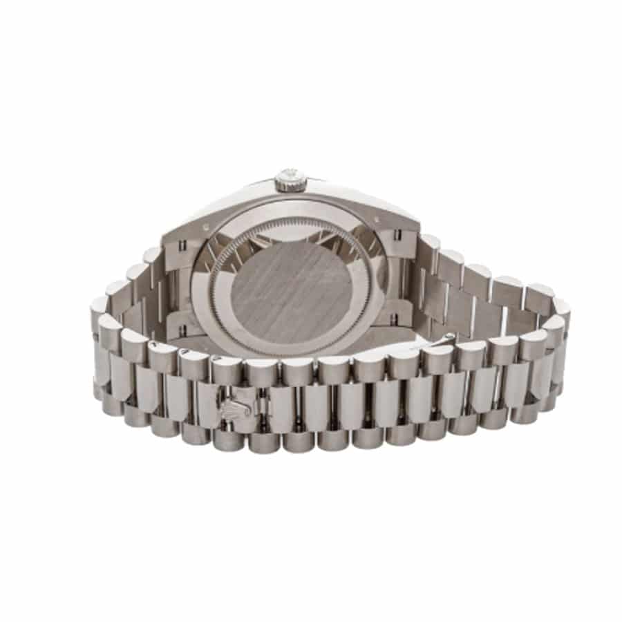 rolex day date 228239 kw stainless steel silver stripe dial 3