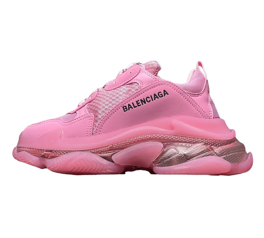 Balenciga Triple S Clear Sole Sneaker in Pink、mysite、Cacoeks