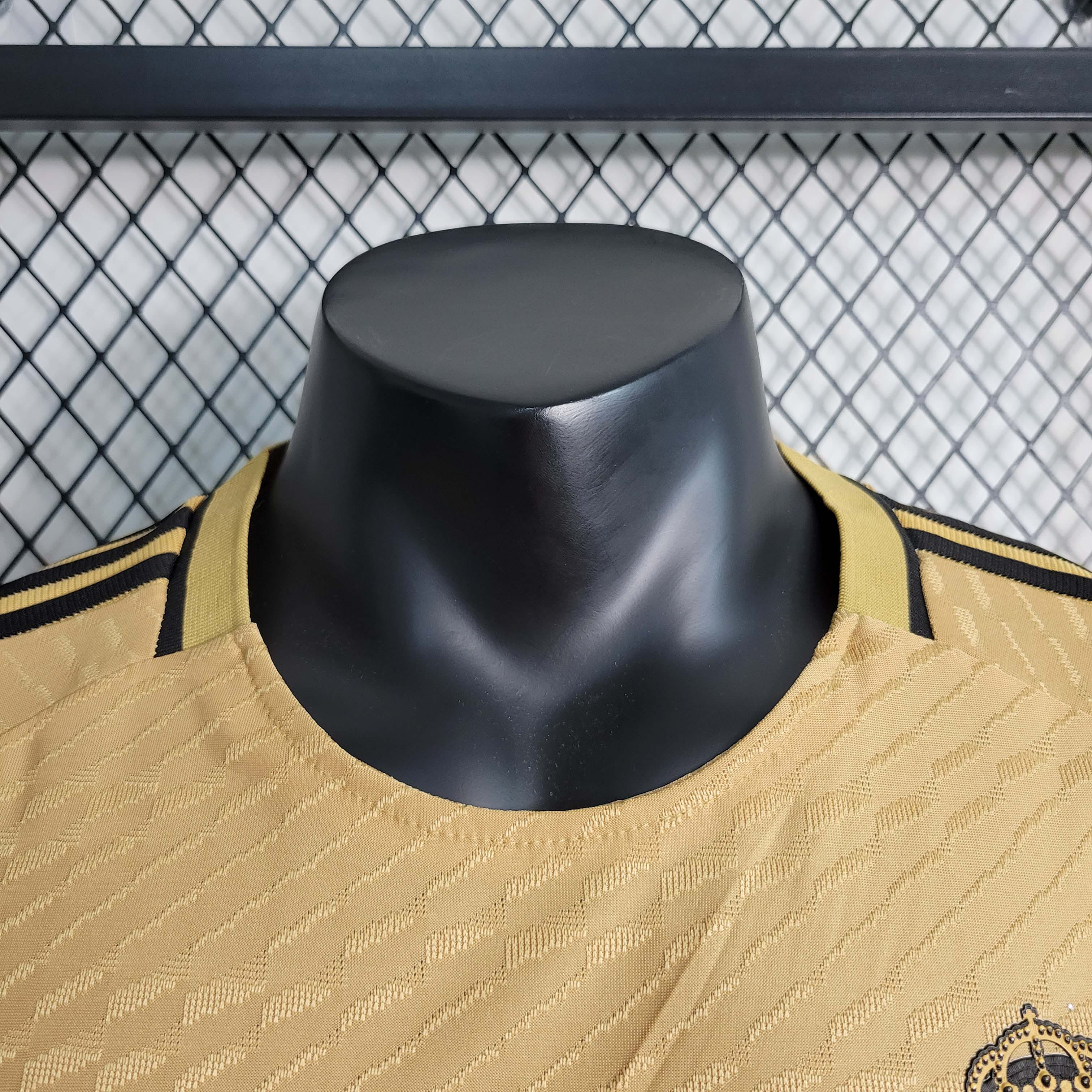 2023/2024 Player Version Real Madrid Special Edition golden Football Shirt 1:1 Thai Quality:football jersey mysite: unitedjerseyfootball 邓江浪:football