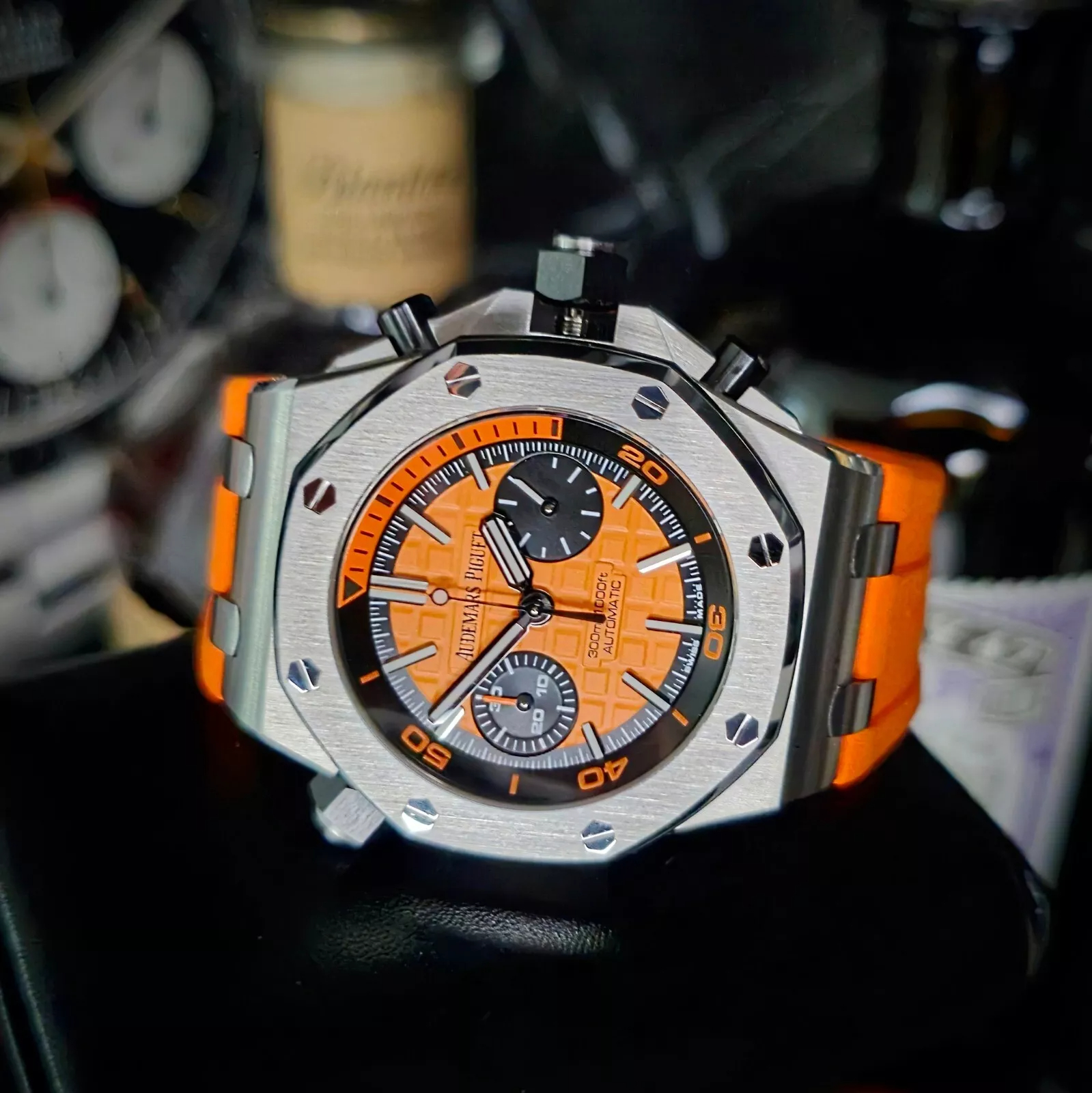 Audemars Piguet Royal Oak Offshore Diver Ref. 26703ST.OO.A070CA.01 Super Clone Watch – Orange Dial Fake Replica