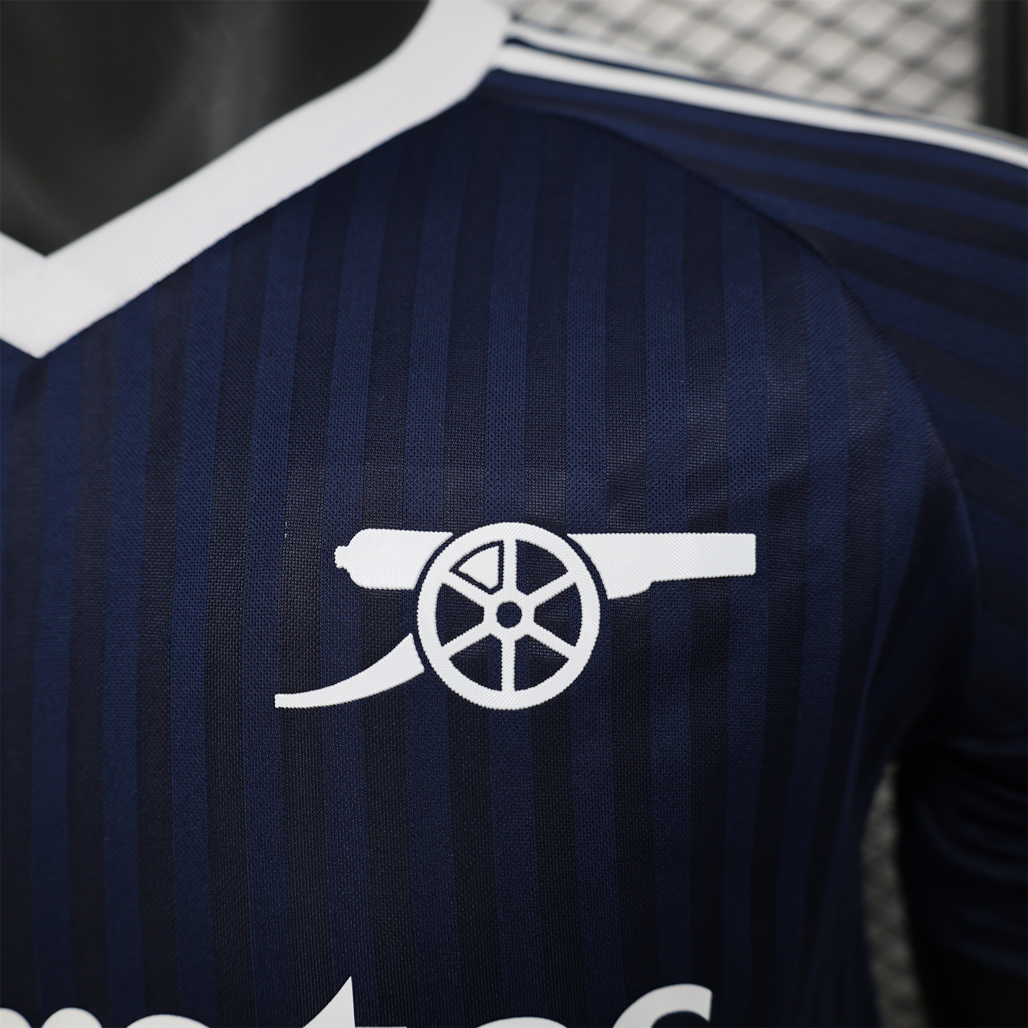Higojerseys-Arsenal 24-25 Deep Blue Trefoil Vintage Jersey - Player Version