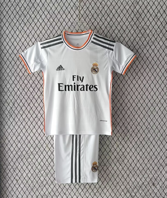 13/14 Retro Real Madrid Home Football Shirt Kids Size Suit-mysite Custom Football Kit- Nextkits