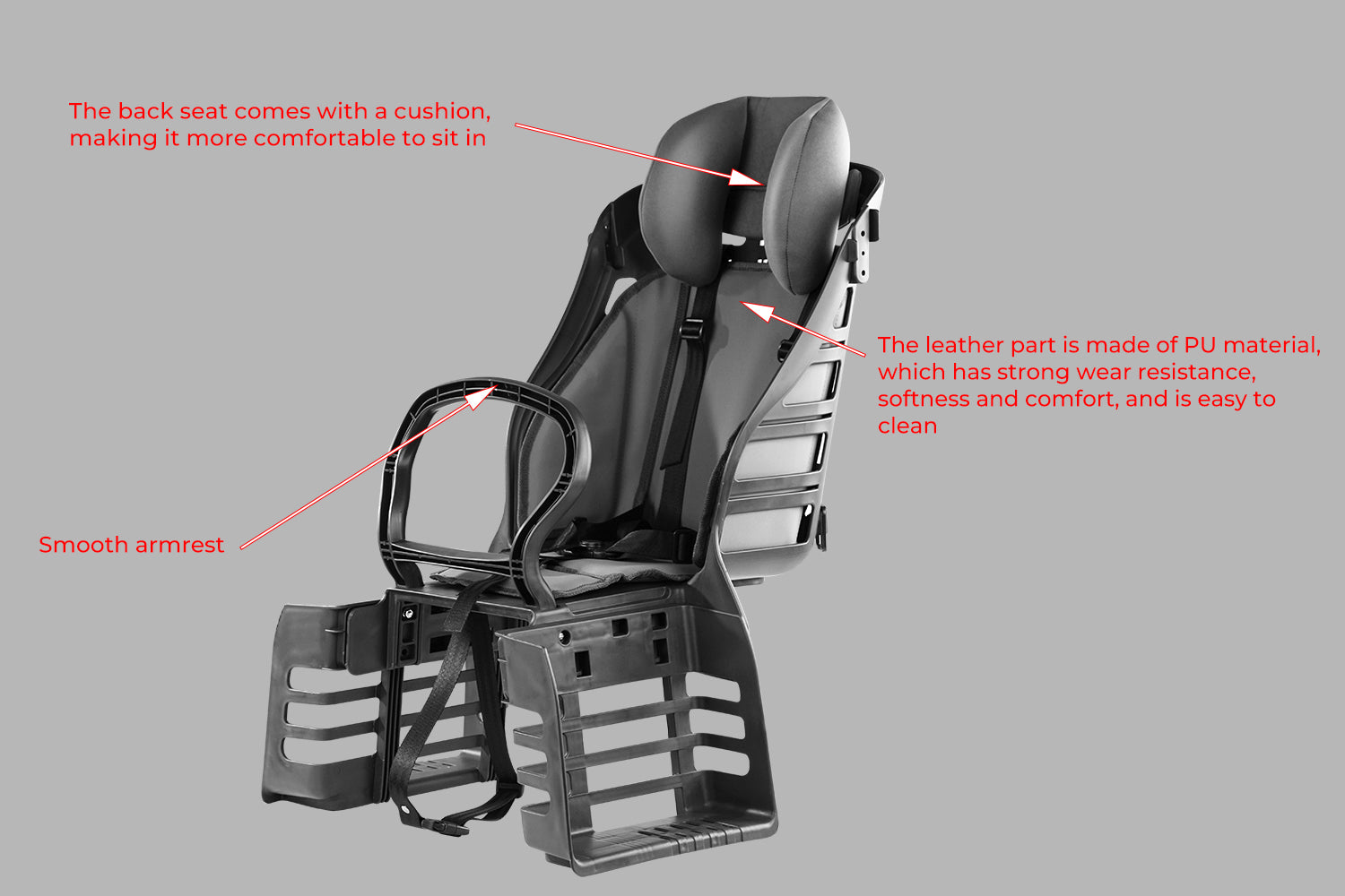 Ebike Child Carrier Seat, Rear Mounted Toddler Seat、mySite、bearsvspackers