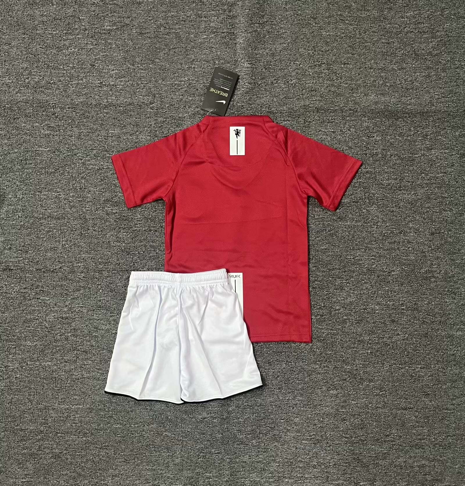 2007/2008 Retro Manchester United Home Football Shirt 1:1 Thai Quality Kids Size:football jersey mysite: unitedjerseyfootball 邓江浪:football
