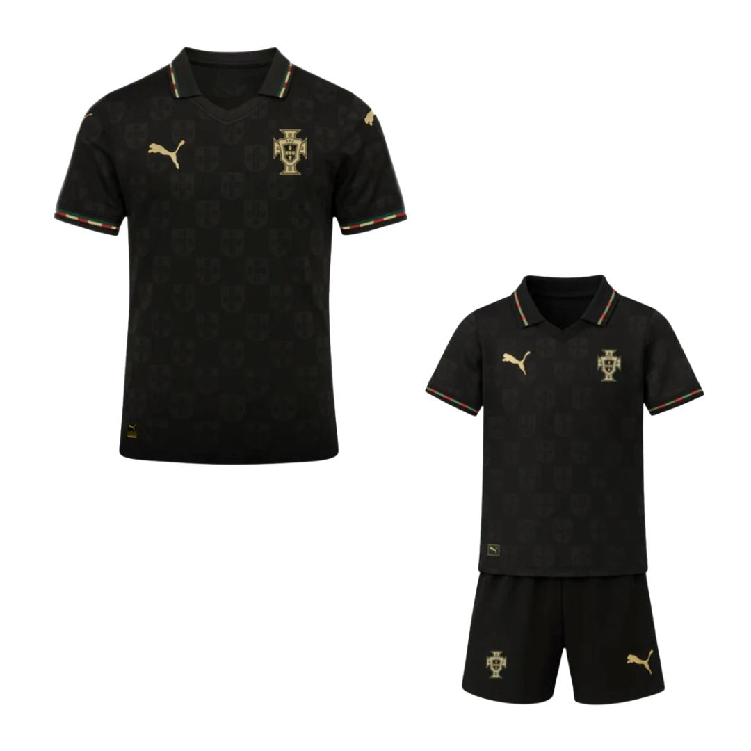 Portugal Fan Jersey and Kit Kids Black Panther 2025/26 - Kit 2 Fan Jersey-mysite Custom Football Kit- Nextkits