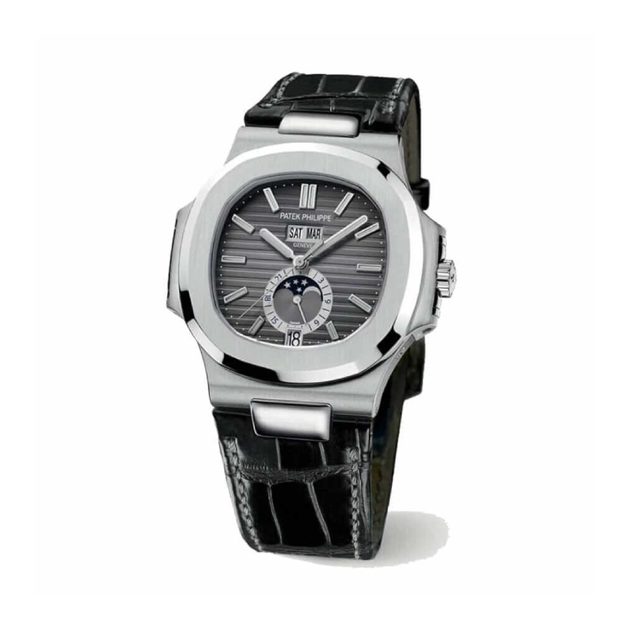 patek grey leather replica 2