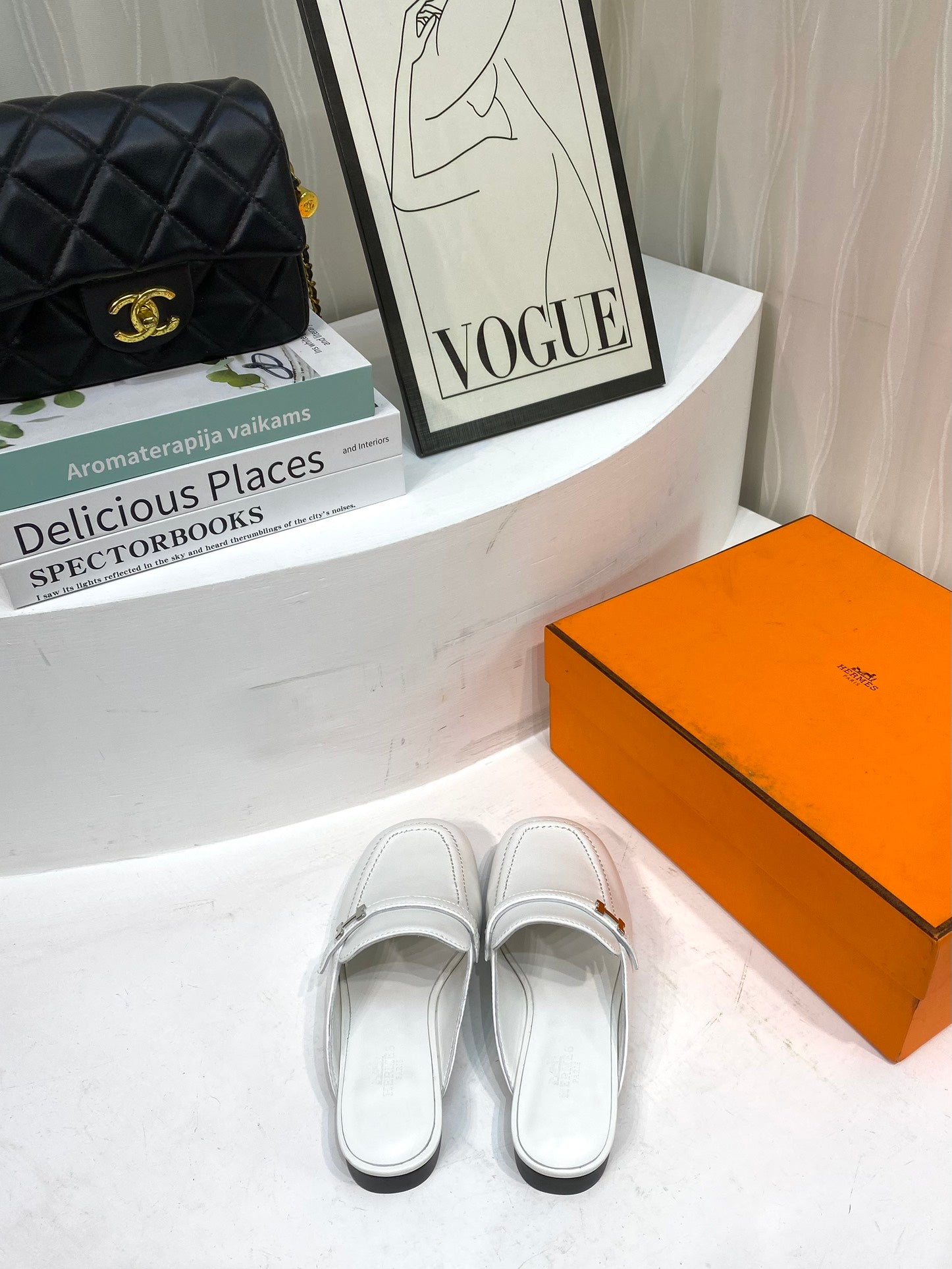 IENA MULE WHITE CALFSKIN、mysite、Cacoeks