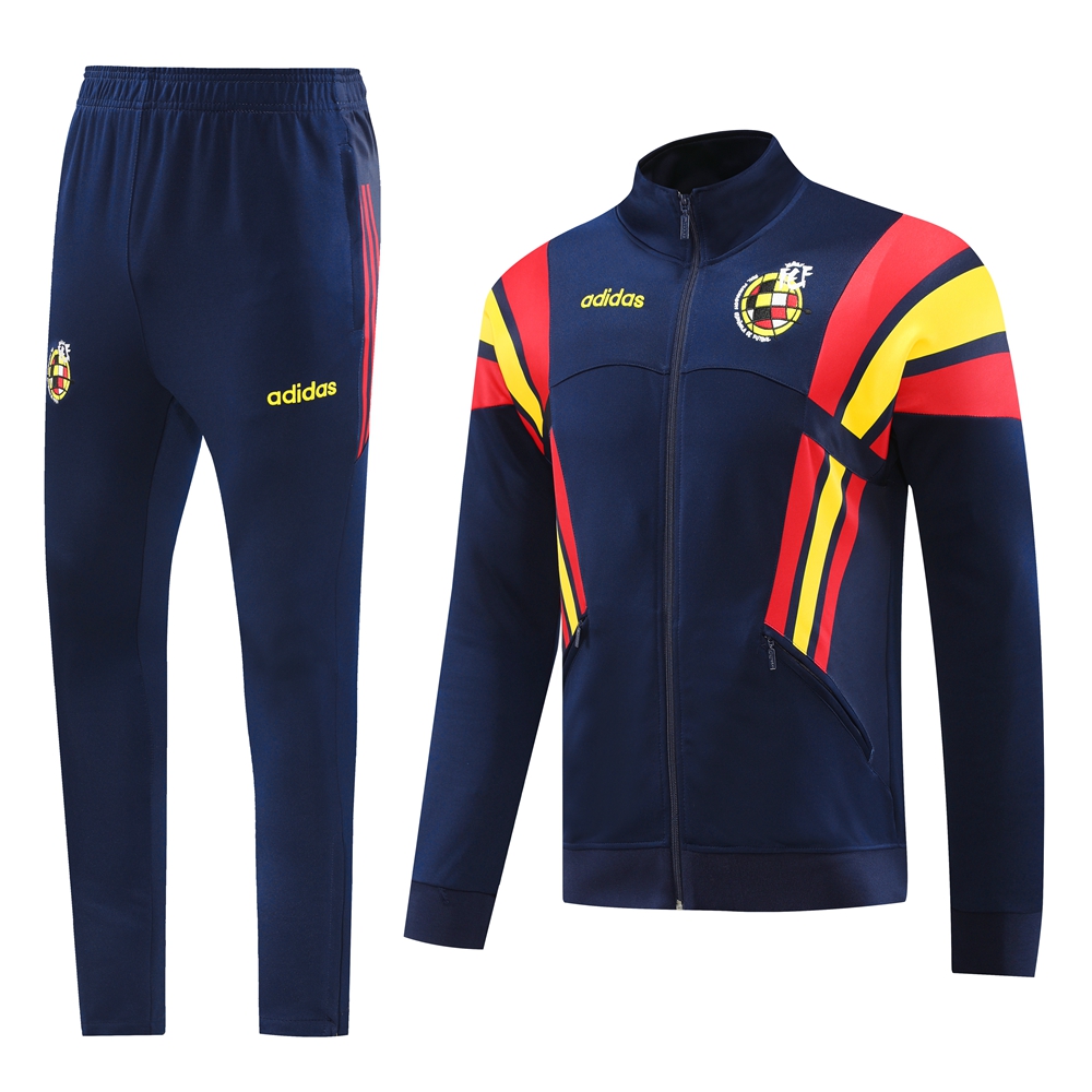 Higojerseys-Spain 2024 Jacket Training Tracksuit - Deep Blue