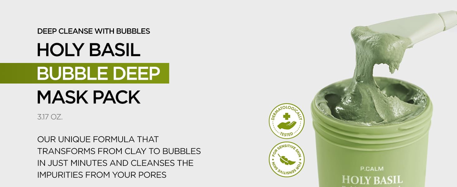 Holy Basil Bubble Deep Mask