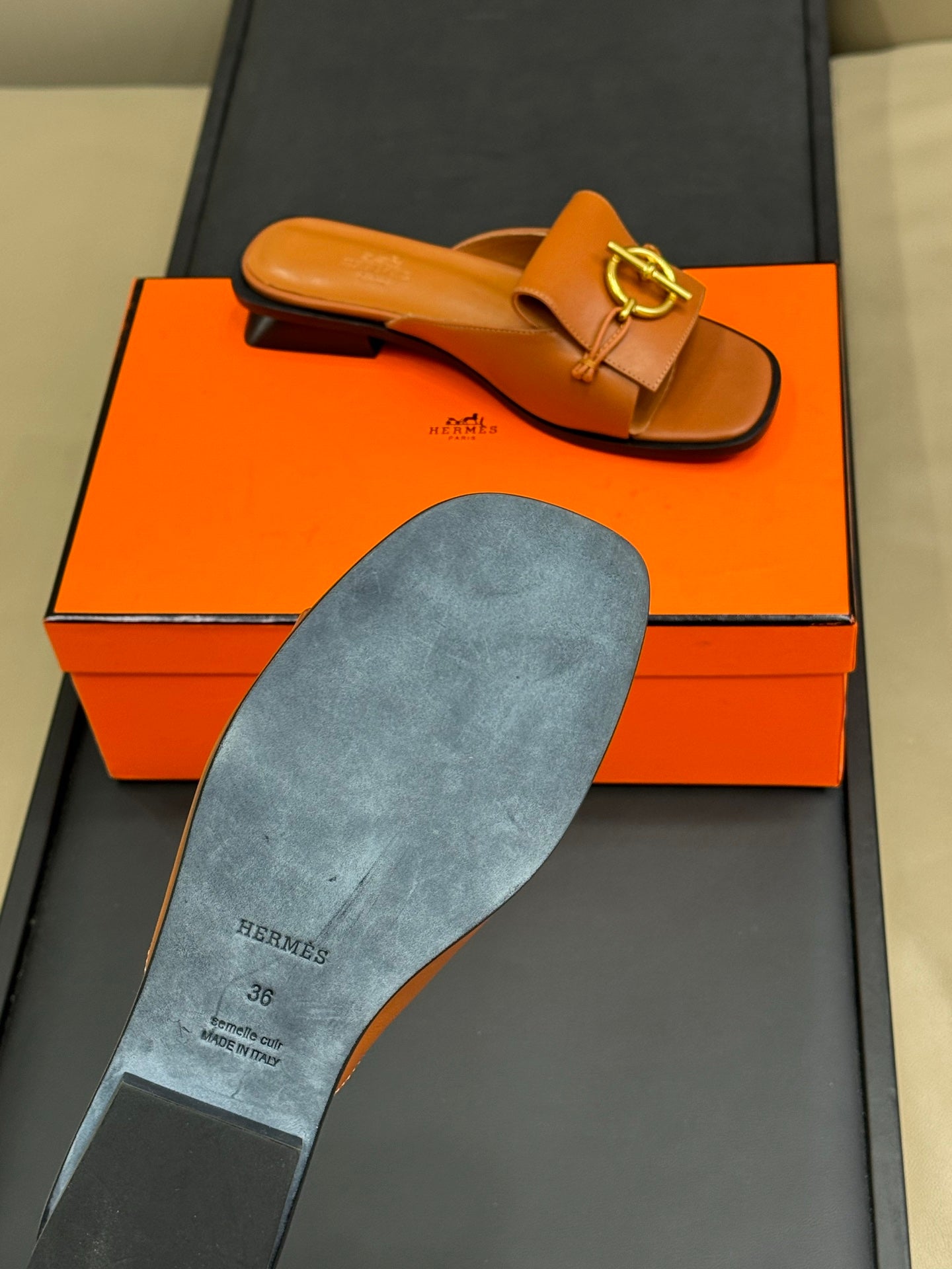 ISLE SANDAL IN BRONZE BROWN CALFSKIN、mysite、Cacoeks