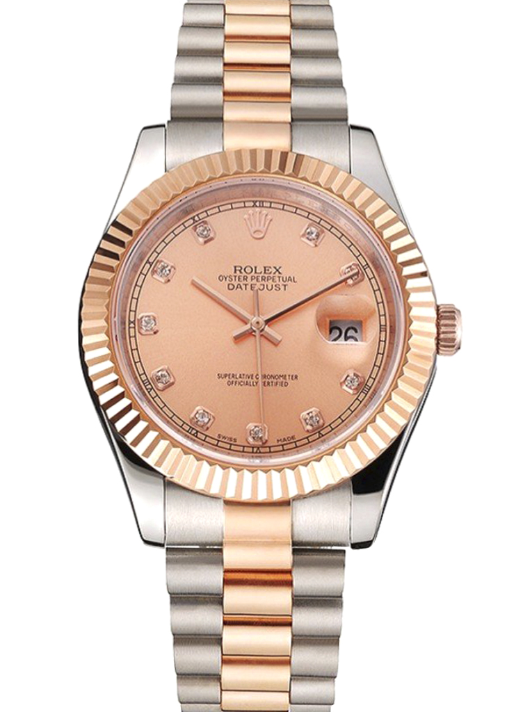 Superclone Rolex Datejust 41mm Rose-Gold Dial REP016816-fasswatch