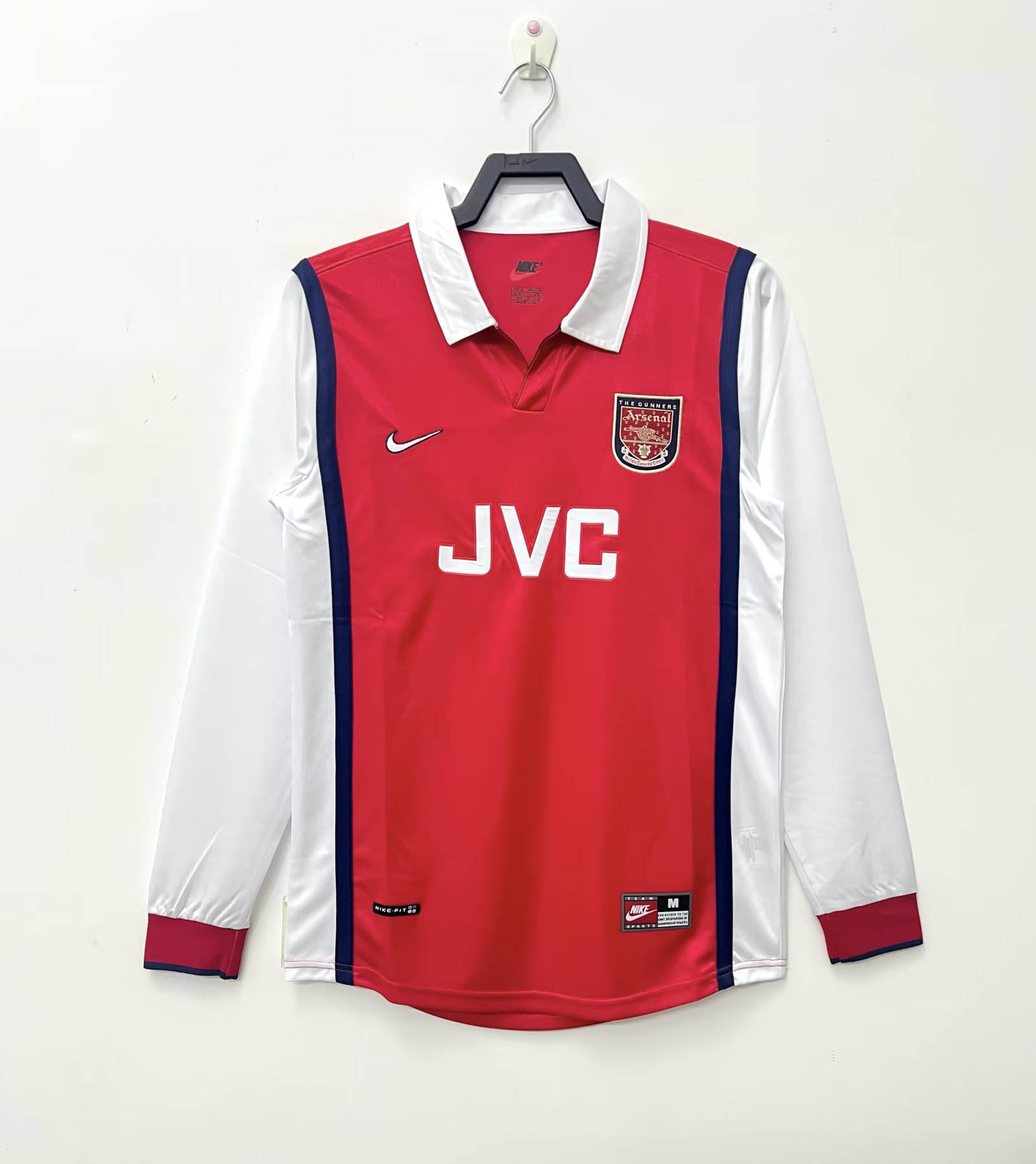 1998/1999 Retro Long Sleeve Arsenal Home Football Shirt-mysite Custom Football Kit- Nextkits