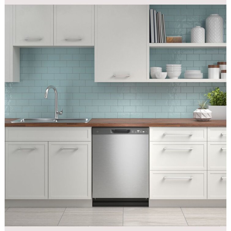 GE Appliances 24" 59 Decibel ENERGY STAR Certified Built-in Dishwasher and Tall Tub Plastic