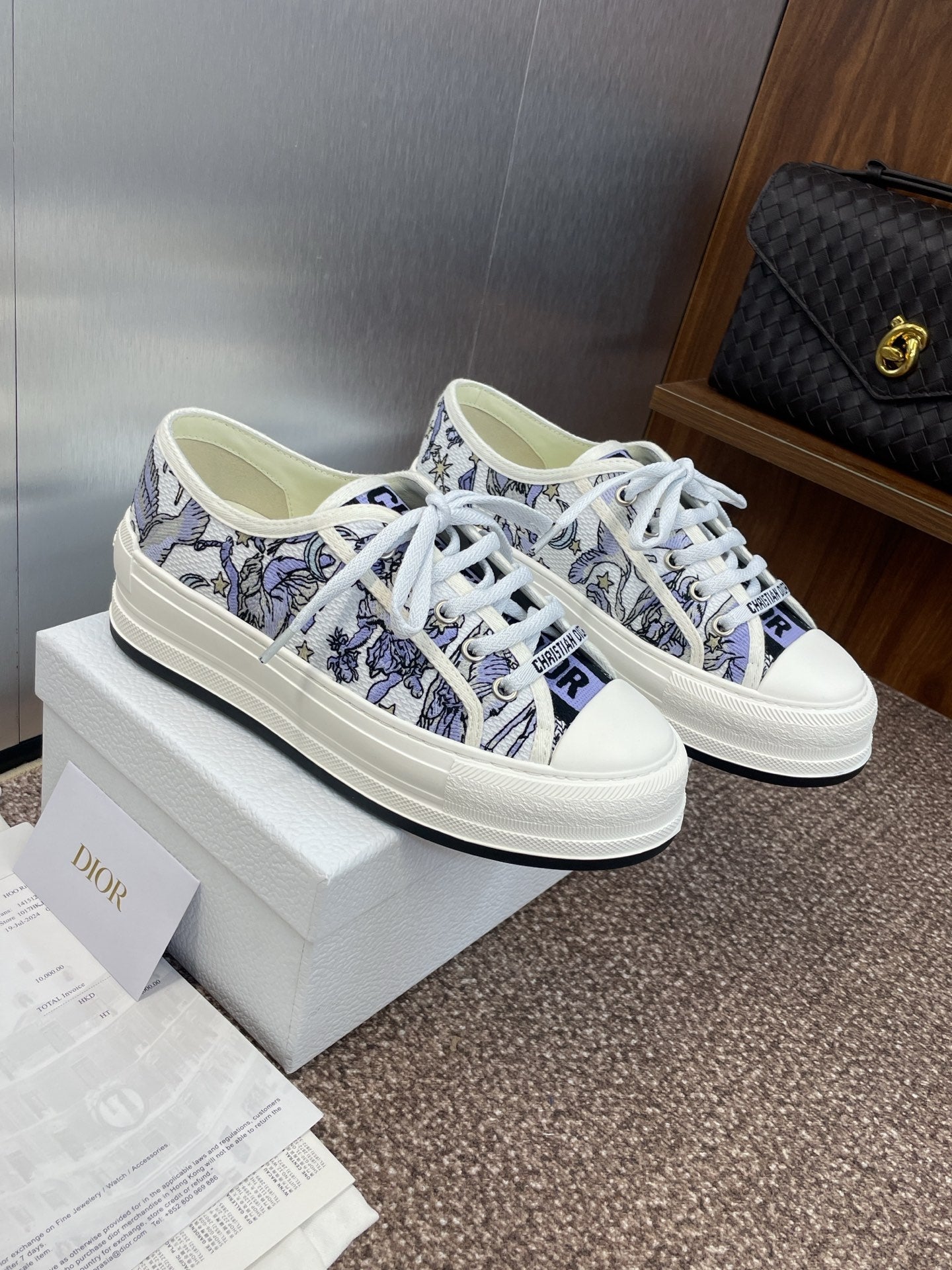 DIOR 25S WALK'N' SNEAKER IN BLUE TOILE DE JOUY EMBROIDERED COTTON、mysite、Cacoeks