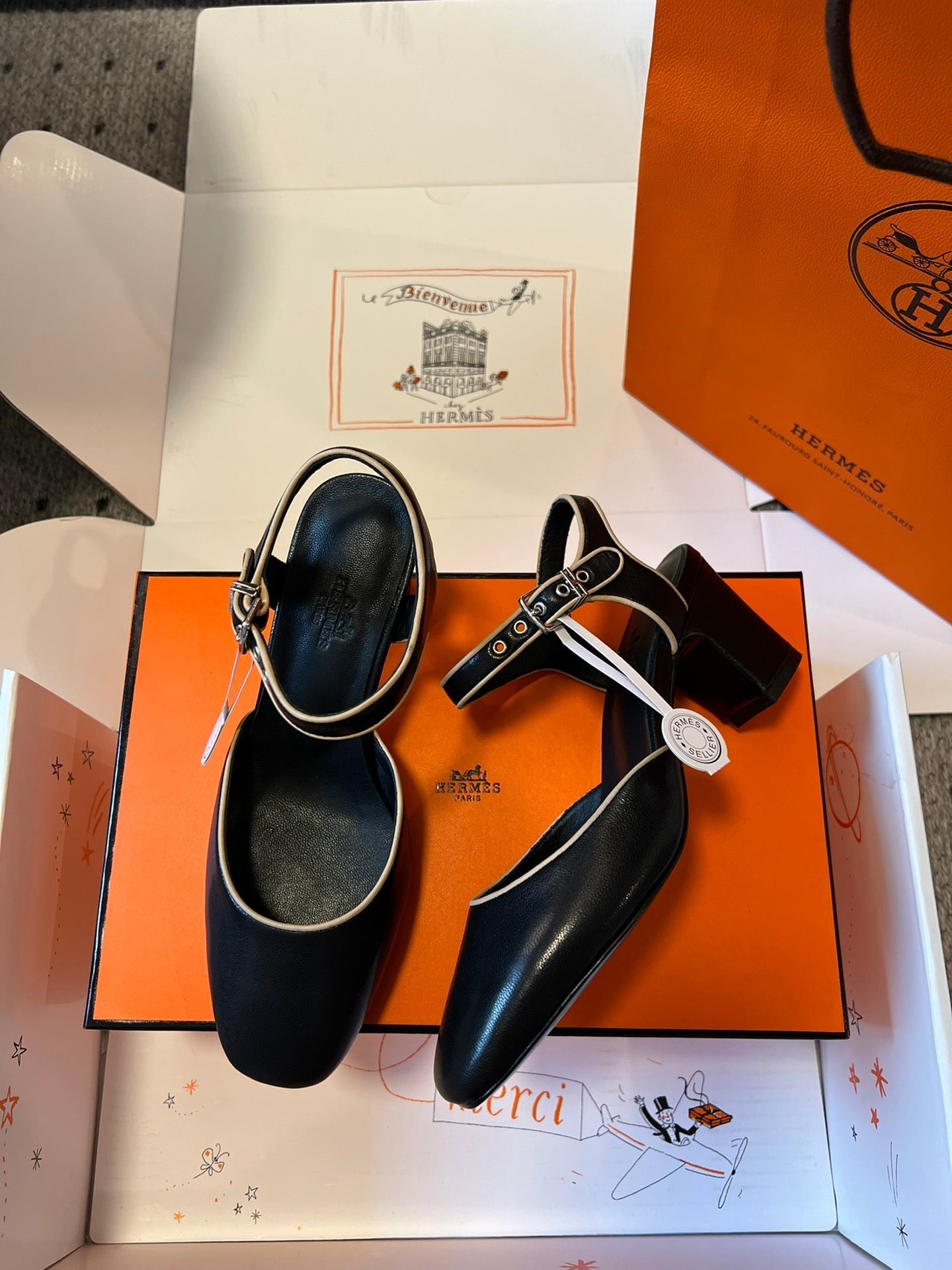 KLEO HIGH SLINGBACK IN BLACK CALFSKIN、mysite、Cacoeks