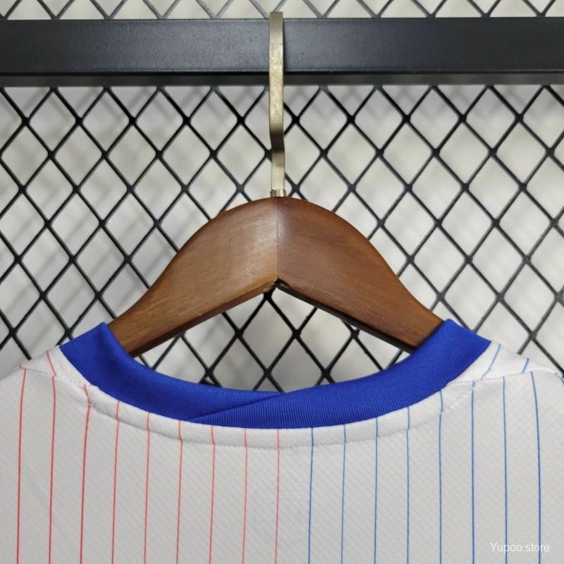 Higojerseys-France 2024 Away Stadium Kids Kit