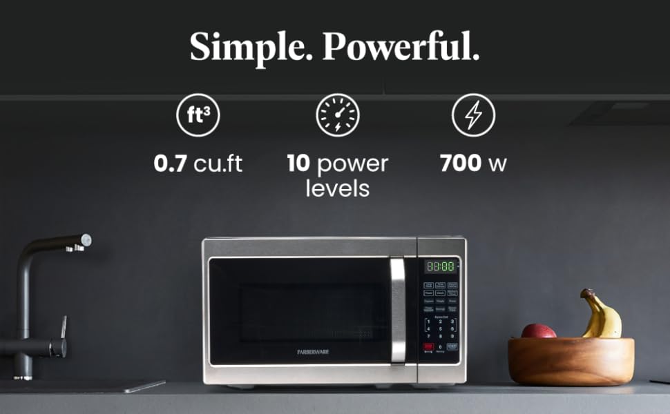 farberware microwaves: simple. powerful.