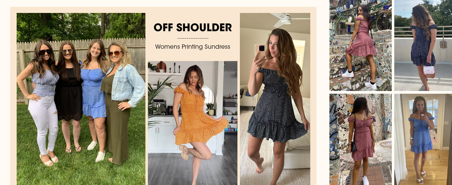 Women's Summer Sweetheart Neckline Printing Dress
