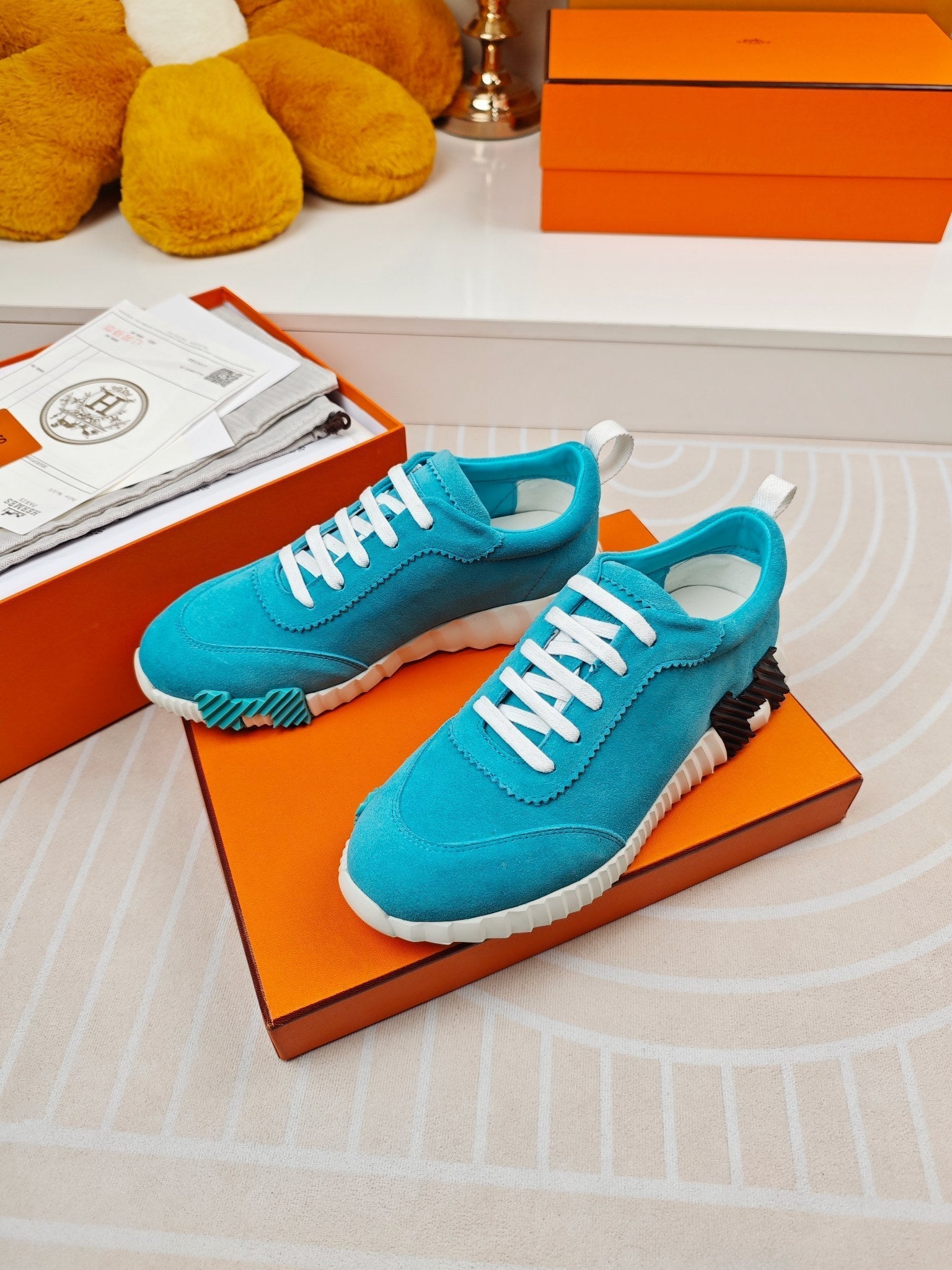 BOUNCING SNEAKERS SKY BLUE CALFSKIN、mysite、Cacoeks