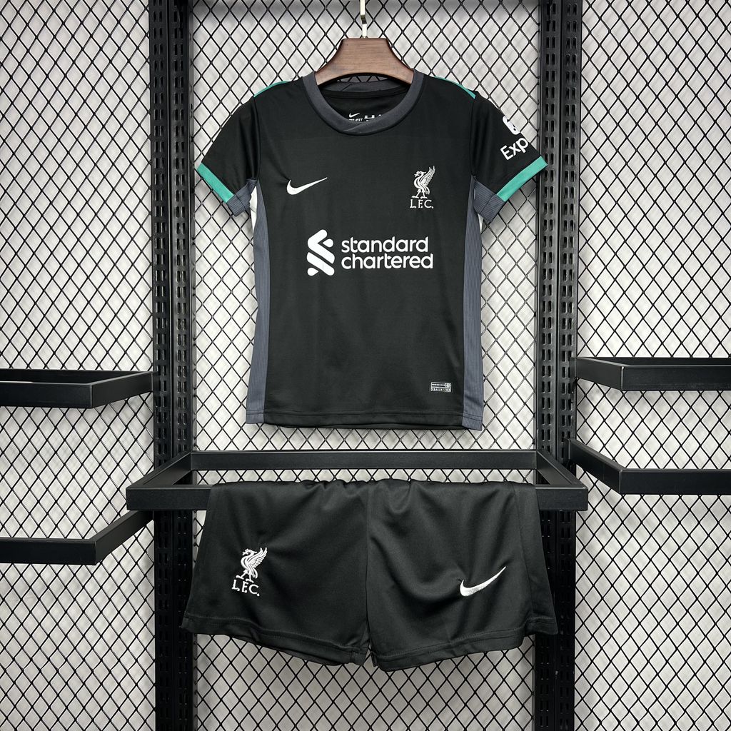 Higojerseys-Liver.pool 24-25 Away Kids Kit
