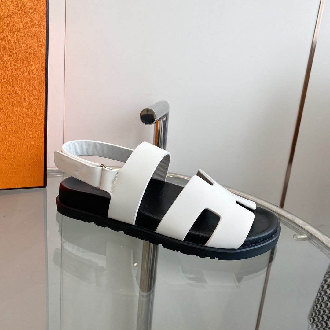 Genius Sandal White Leather、mysite、Cacoeks