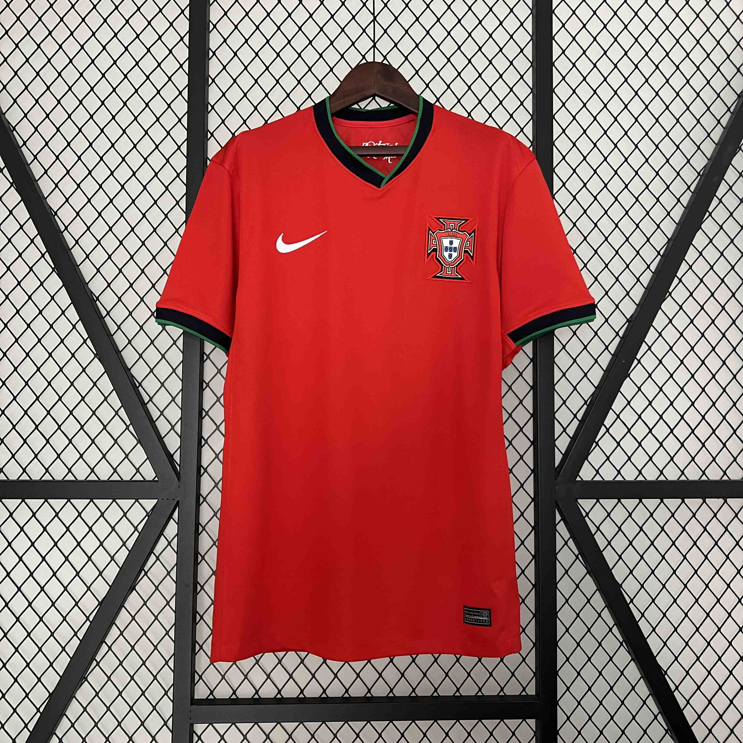 Higojerseys-Portugal 2024 Home Stadium Jersey - Fans Version