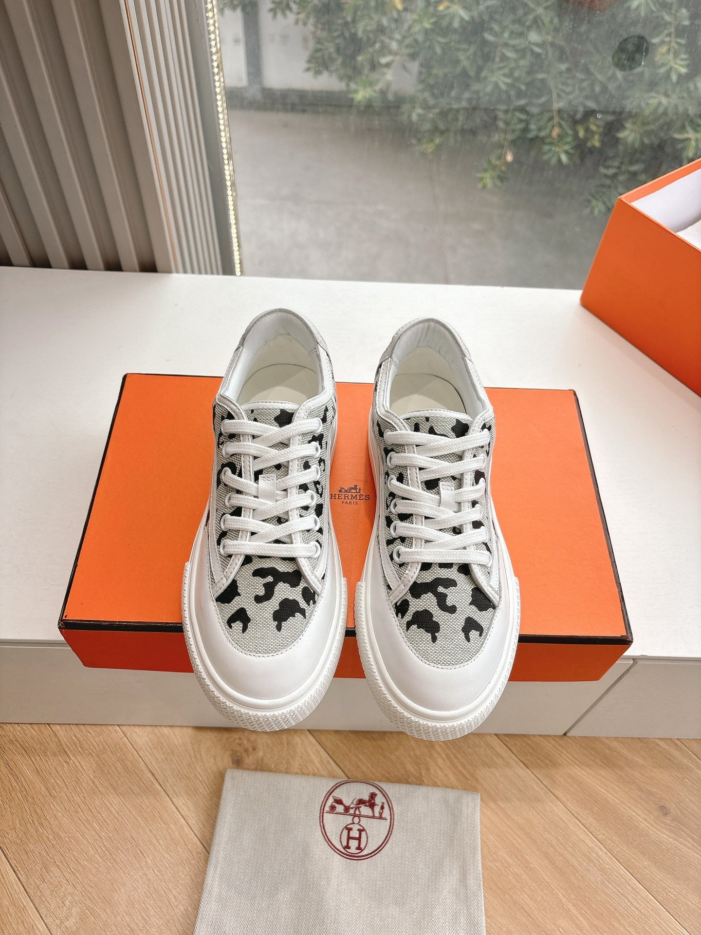 GET SNEAKER IN BLACK MIX PALE GRAY MAXI CANVAS AND CALFSKIN、mysite、Cacoeks