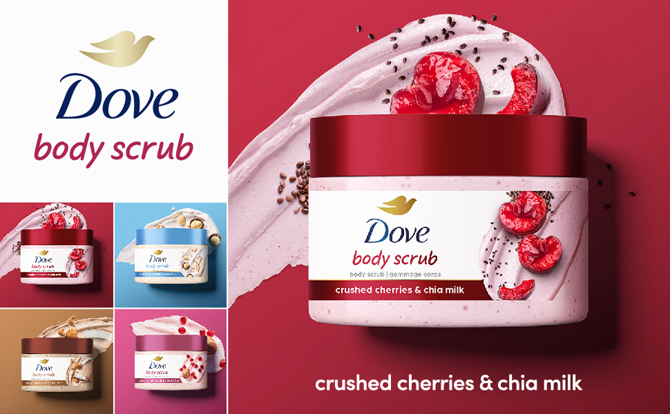 Dove Body Scrub Crushed Cherries
