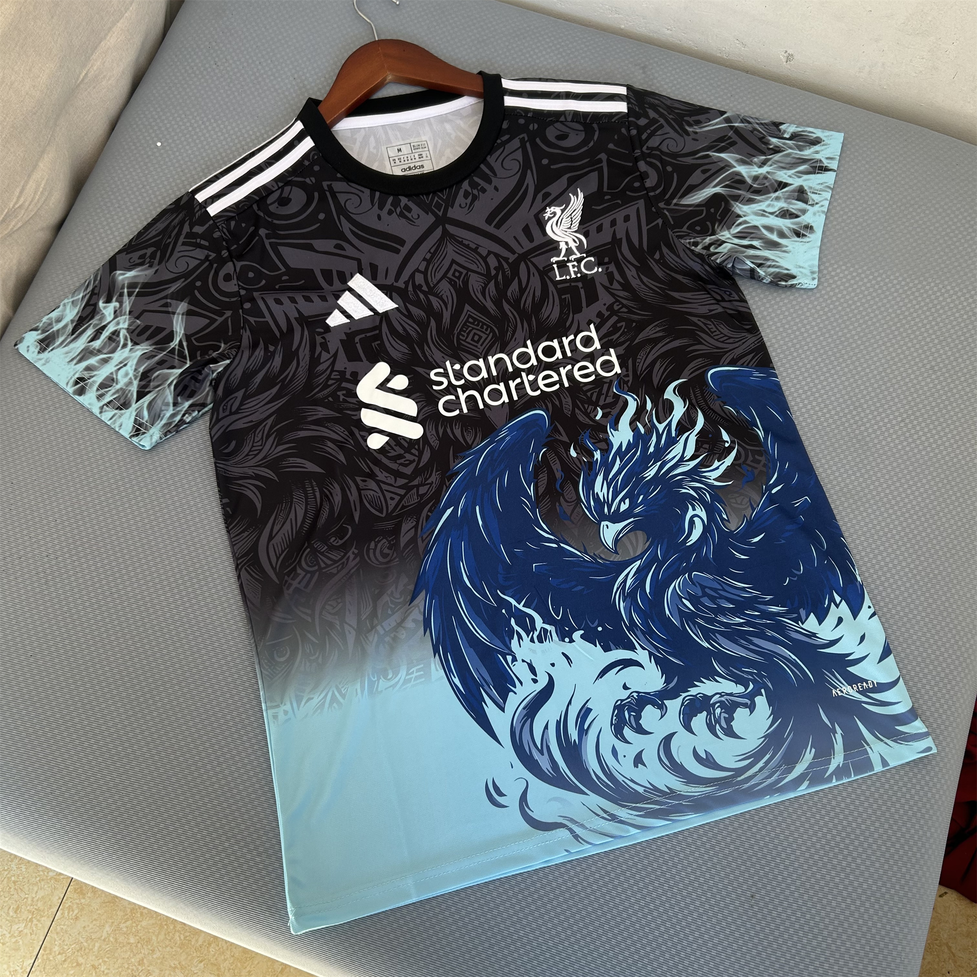 JerseysGala.com | Liver.pool 24-25 Blue Fire Phoenix Special Edition Jersey - Fans Version -Customize Name, Number and Patch | Worldwide Shipping