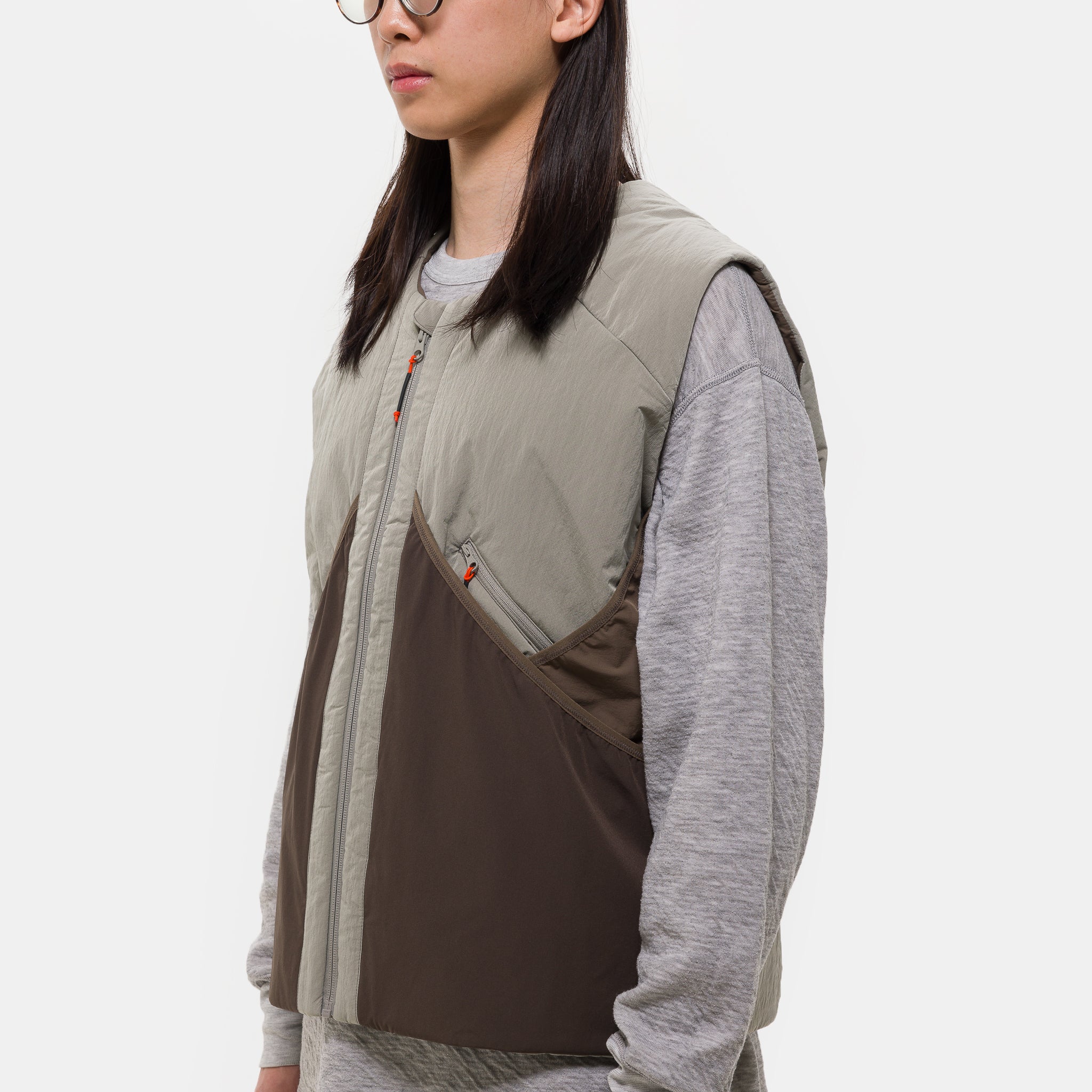 Stirrup Insulated Vest in Canteen