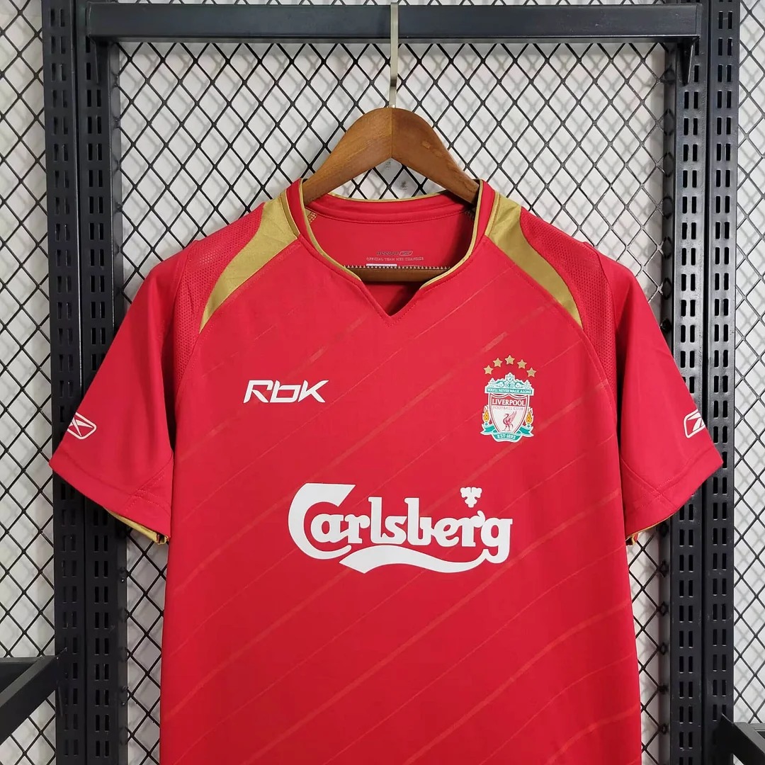 JerseysGala.com | Retro Liver.pool 2005-06 European Home Stadium Jersey -Customize Name, Number and Patch | Worldwide Shipping