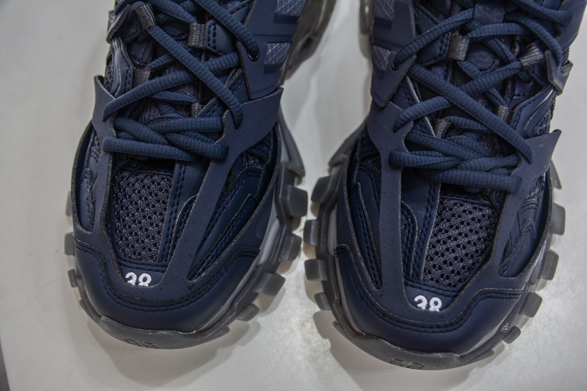 Balenciaga Track Clear Sole Sneaker in Dark Navy、mysite、Cacoeks
