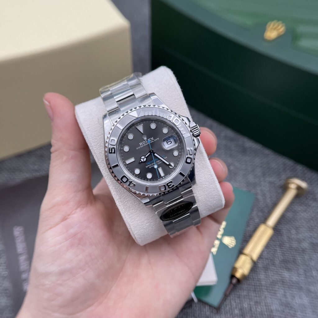 Đồng Hồ Rolex Yacht-Master 116622 Mặt Số Xám Nhà Máy Clean 40mm (2)