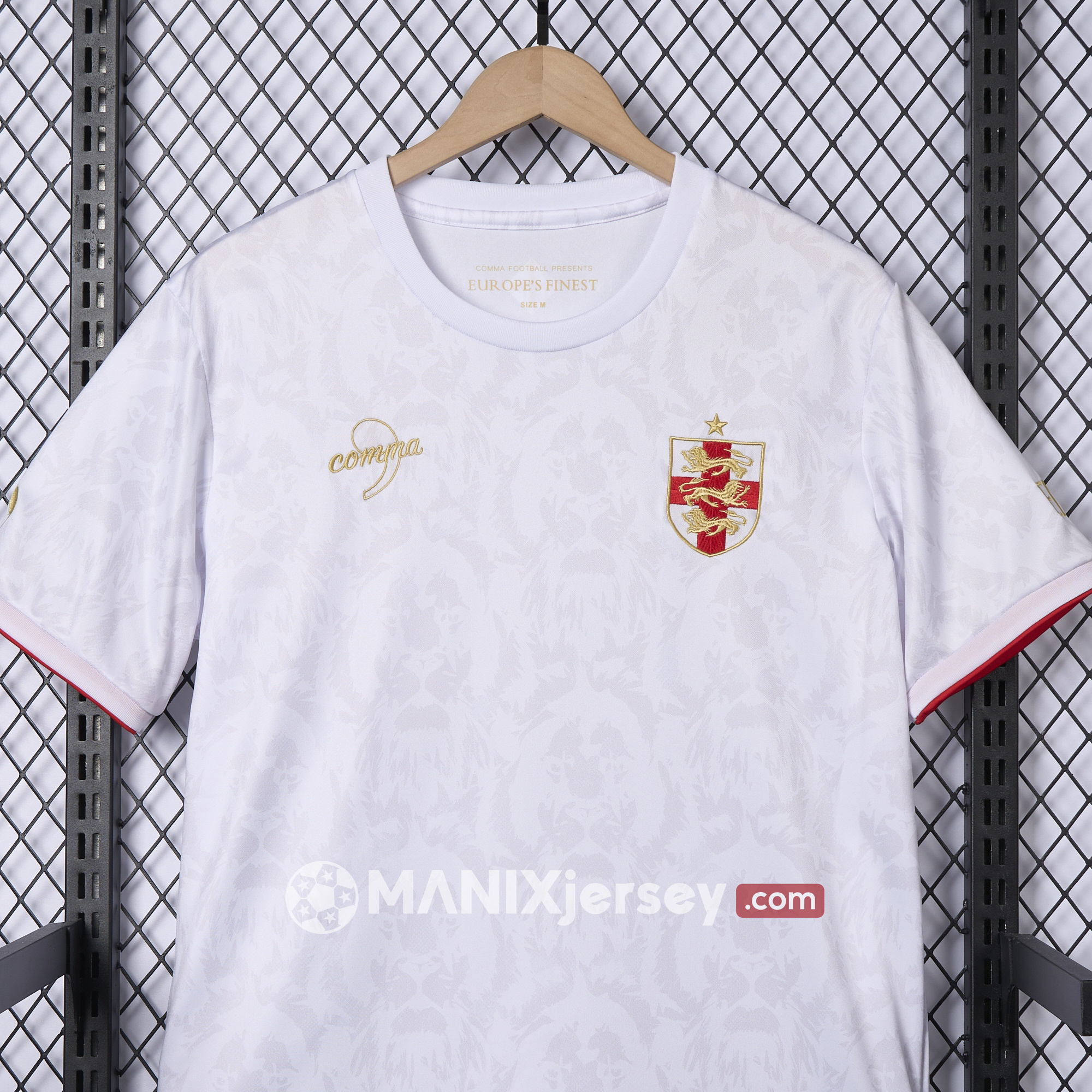 ManixJersey.com | England 2024-25 COMMA White Special Edition Jersey - Fans Version -Customize Name, Number and Patch | Worldwide Shipping
